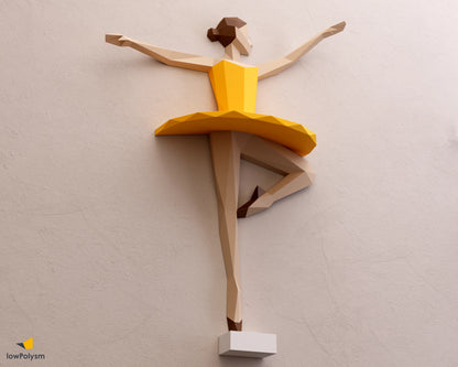 Ballerina dancer wall paper art