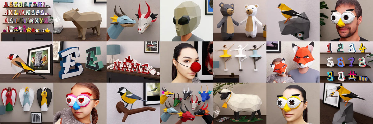 Alpine Papercraft 3D Papercraft Templates & Patterns for DIY Paper Models | lowPolysm