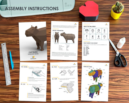 Cute Capybara assembly instructions