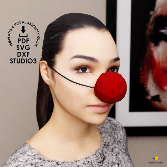 Free Clown Nose paper craft