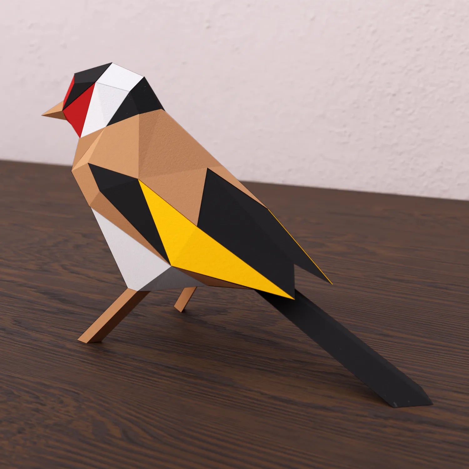 european goldfinch 3d papercraft paper model
