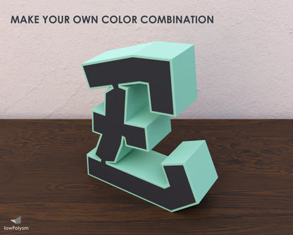 Free letter E for personalized graffiti paper sign