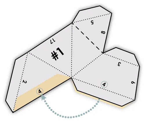 Template part gluing instructions